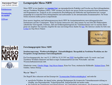 Tablet Screenshot of meso-nrw.de